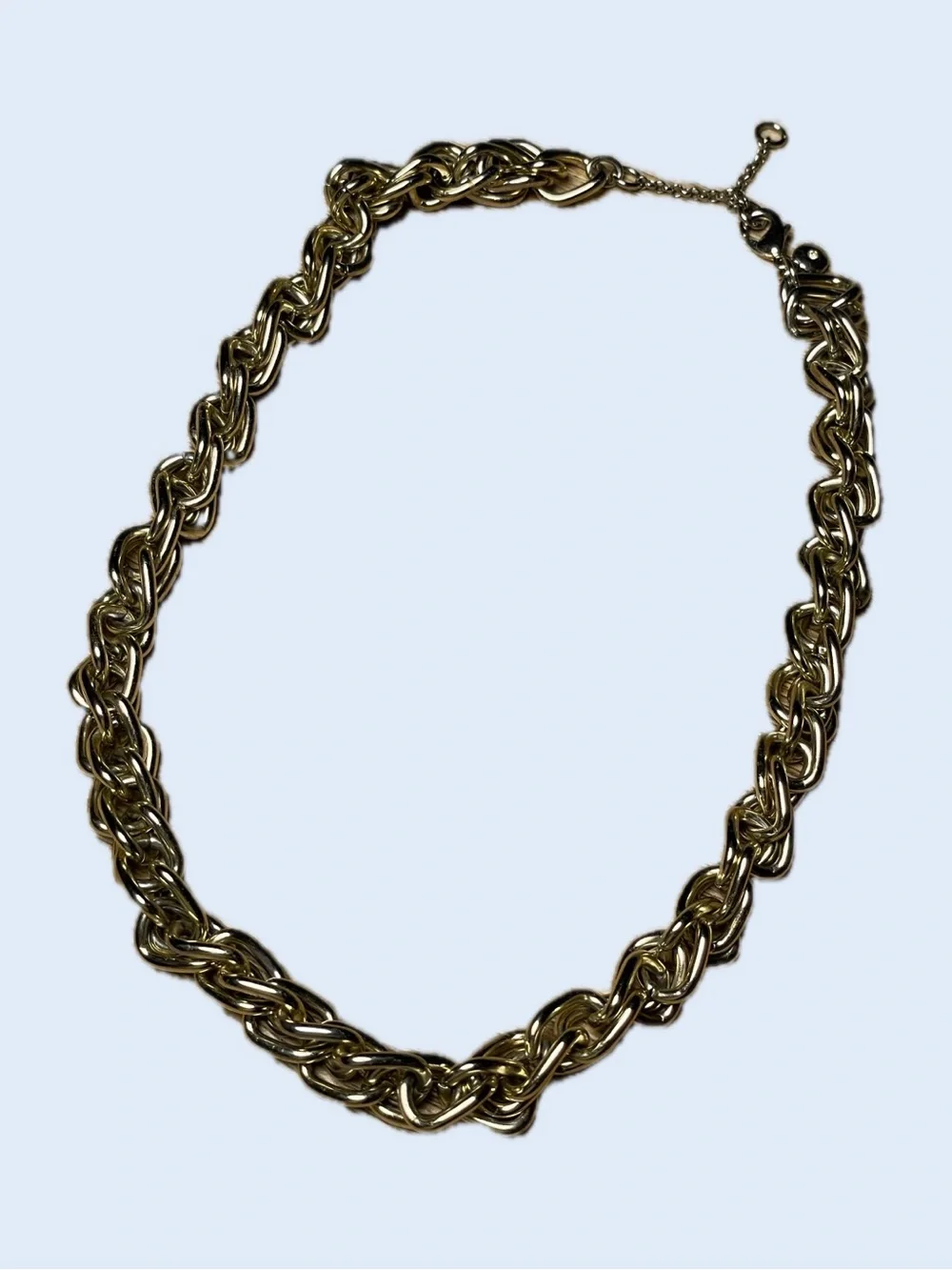 J. Crew Chunky Gold Twisted Link Necklace - Women Jewelry